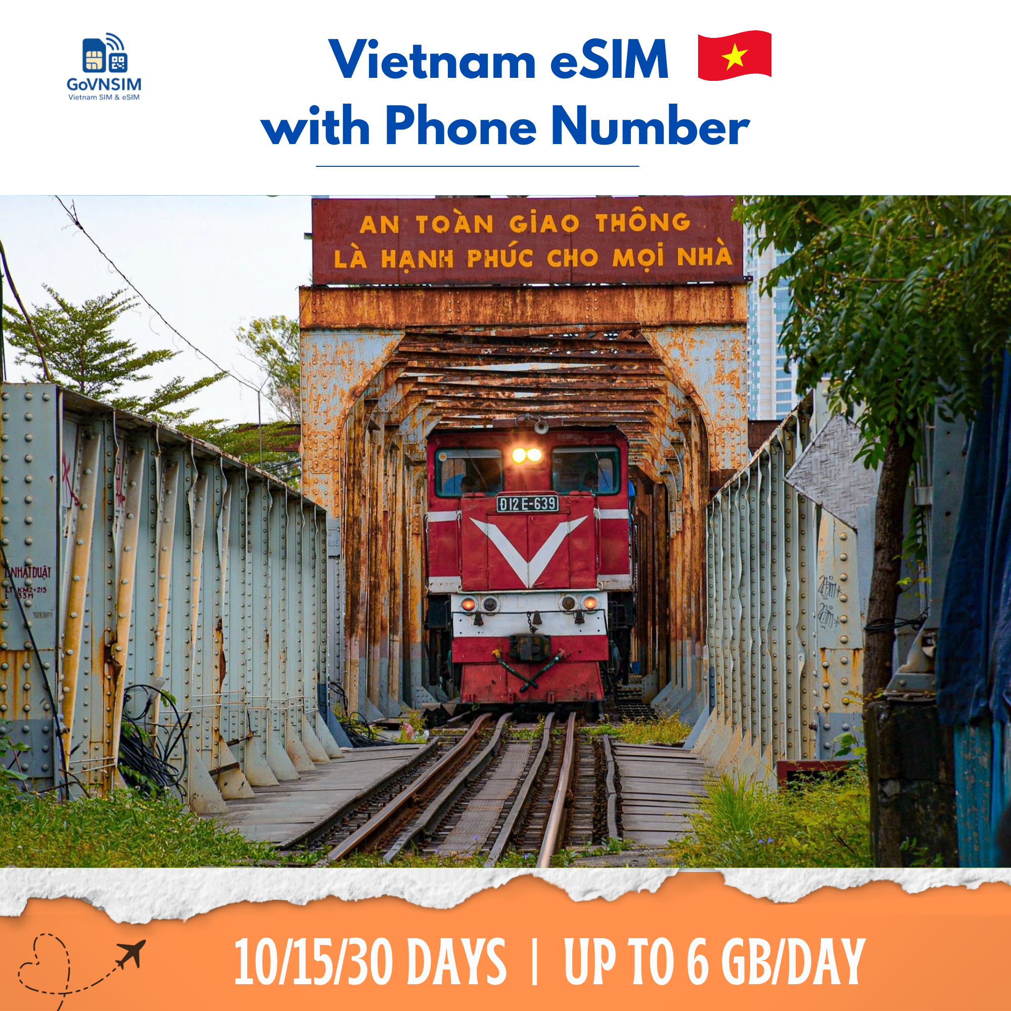 Vietnam eSIM with phone number by govnsim Vietnam eSIM with phone number by govnsim