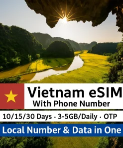 Vietnam eSIM With Phone Number GovnSim