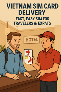 Vietnam SIM card delivery to hotel for travelers and expats – fast, convenient, and easy activation upon arrival