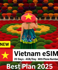 Vietnam eSIM 20 Days 4GB Daily Best Plan 2025