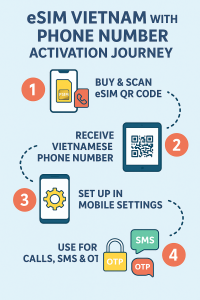 eSIM Vietnam with Phone Number Activation Journey