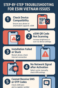 Troubleshooting eSIM Vietnam