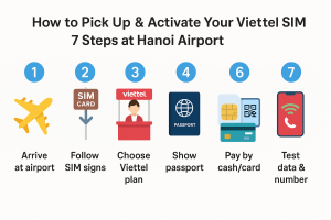 How to Pick Up & Activate Your Viettel SIM at Hanoi Airport 
