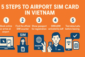 5 Steps to Airport SIM Card in Vietnam