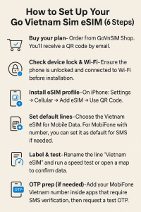 How to Set Up Your Go Vietnam Sim eSIM 