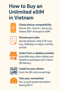 How to Buy an Unlimited eSIM in Vietnam