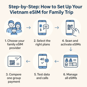 Step-by-Step: How to Set Up Your Vietnam eSIM for Family 