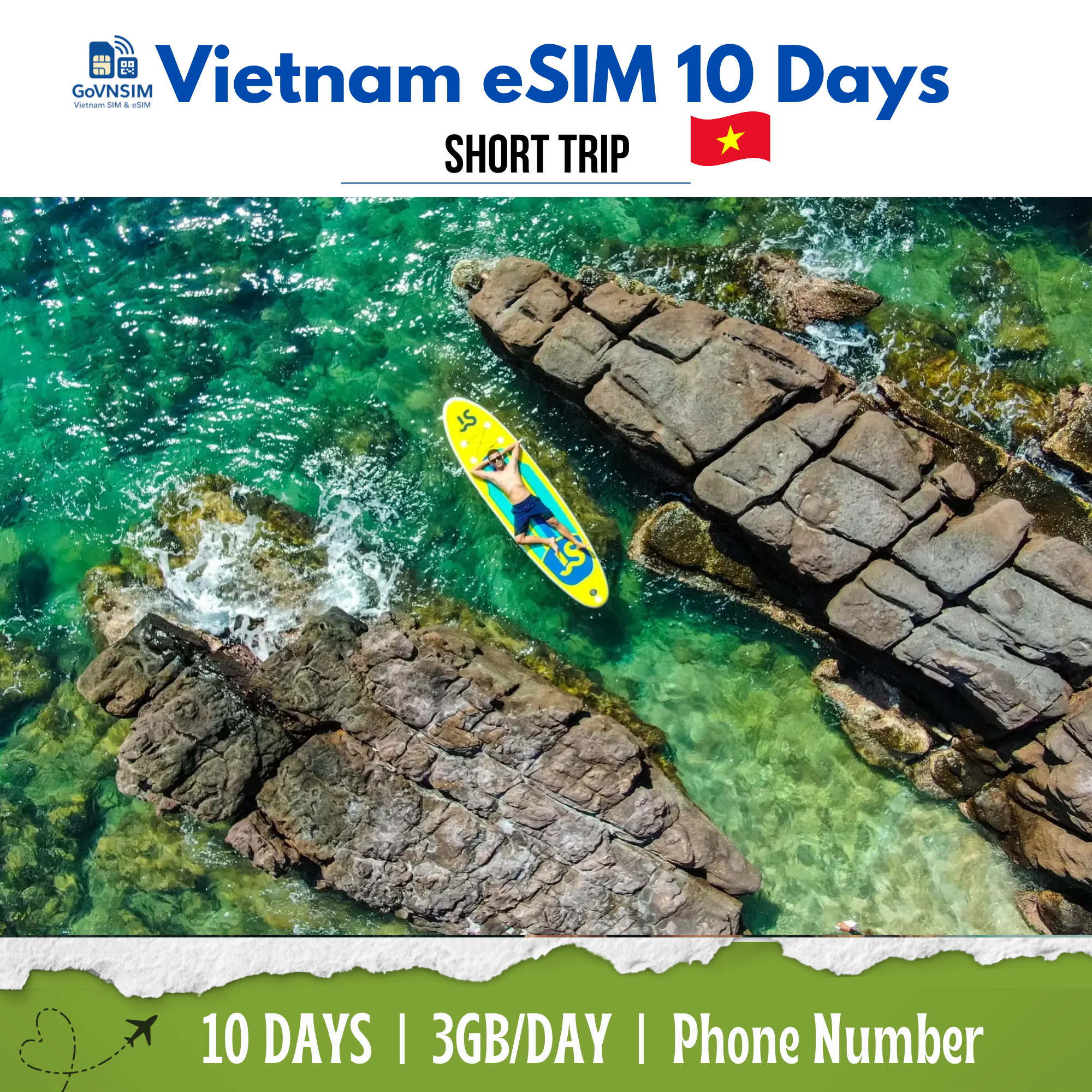 Vietnam eSIM 10 Days by GoVnSIM Vietnam eSIM 10 Days by GoVnSIM